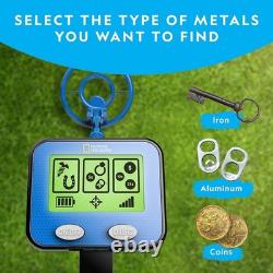 NATIONAL GEOGRAPHIC Metal Detector for Kids 7.4 Waterproof Metal Detector Coi