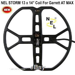 NEL STORM 13 x 14 DD Search Coil For Garrett AT MAX With COIL COVER & HARDWARE