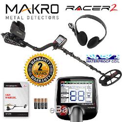 NEW Makro Racer 2 Metal Detector Standard Package with 11 x 7 Waterproof Coil