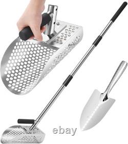 NEW Stainless Steel Sand Scoop Metal Detecting Underwater Treasure Sifter Shovel