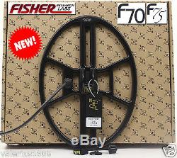 New NEL THUNDER 14.5x10.5 DD search coil for Fisher F70/F75 + cover + fix bolt