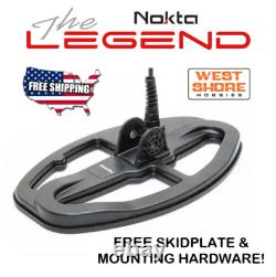 Nokta The Legend LG24 9.5x6 DD Search Coil FREE Hardware & Skidplate