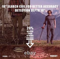 PANCKY Metal Detectors for Adults Waterproof 10 Coil Gold Detectors PK0075