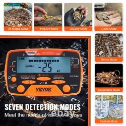 Pro Metal Detector for Adults, 10 IP68 Waterproof Gold Detector with7 Modes