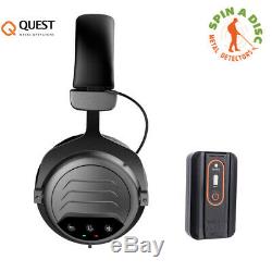 Quest Wirefree Pro Wireless Headphones and transmitter for all metal detectors