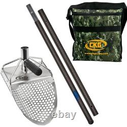 Sand Scoop 11x7 Bag + Scoop + Carbon Fiber Handle Metal Detector Accessories