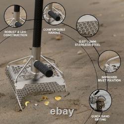 Sand Scoop 11x7 Bag + Scoop + Carbon Fiber Handle Metal Detector Accessories