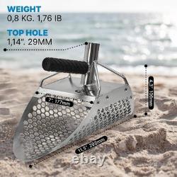 Sand Scoop 11x7 Bag + Scoop + Carbon Fiber Handle Metal Detector Accessories