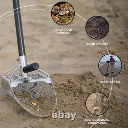 Sand Scoop 11x7 Bag + Scoop + Carbon Fiber Handle Metal Detector Accessories