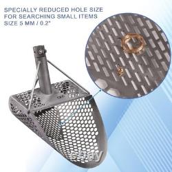 Sand Scoop for Metal Detecting Heavy Duty Sand Sifter Scoop Stainless Steel 3
