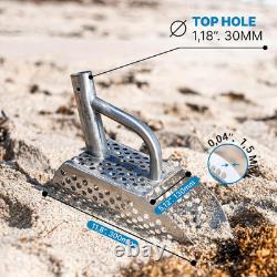 Sand Scoop for Metal Detecting Heavy Duty Sand Sifter for the Beach Stainless St