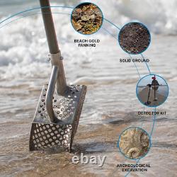 Sand Scoop for Metal Detecting Heavy Duty Sand Sifter for the Beach Stainless St