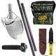 Sand Scoop for Metal Detecting Stainless Steel Beach Shovel, Full Set Inccude