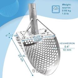 Sand Scoop for Metal Detecting Stainless Steel Beach Shovel, Full Set Inccude