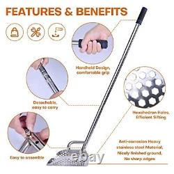Sand Scoop for Metal Detecting, Stainless Steel Shovel for Adult Metal Detecto