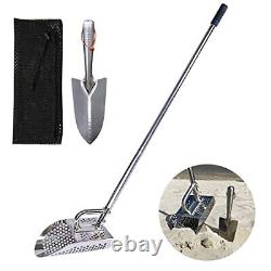 Sand Scoop for Metal Detecting, Stainless Steel Shovel for Long Handle Series