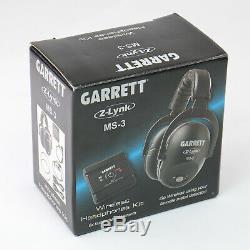 Slightly Used Garrett MS-3 Z-Lynk Wireless Headphone KIT for Metal Detectors