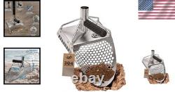 Stainless Steel 304 Metal Detecting Sand Scoop 11.5x7 Beach Sifter Shovel Handle