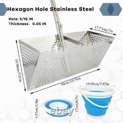 Stainless Steel Beach Sifter, Shark Tooth Sifter Sand Scoop Sand Sifter For Beach