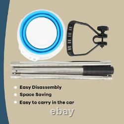 Stainless Steel Sand Scoop Beach Sifting Shovel Tool Metal Detecting + Handle