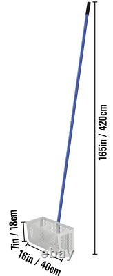 Stainless Steel Sand Scoop Beach Sifting Shovel Tool Metal Detecting + Handle