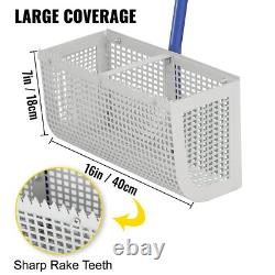 Stainless Steel Sand Scoop Beach Sifting Shovel Tool Metal Detecting + Handle