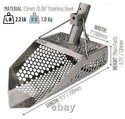 Stainless Steel Shark 710 Metal Detector Sand Scoop for Beach Metal Detecting