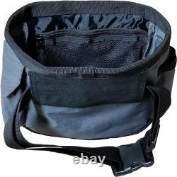 Sturdy Gray Ghost Catch-All Pouch with Adjustable Waist for Metal Detecting