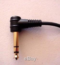 Sun Ray Pro Gold Original Metal Detector Headphones Angled Plug Improved Cable