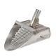 T-Rex 8 Wide Wet Stainless Steel Sand Scoop with 3/8 Holes for Metal Detecting