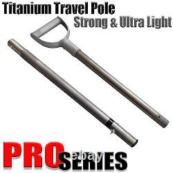 TITANIUM Sand Scoop Metal Detecting Hunting Shovel + Travel Handle Pole CooB
