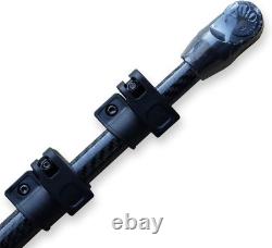 Telescopic Carbon Fibre Shaft for Minelab Equinox 600/800 Metal Detectors Black