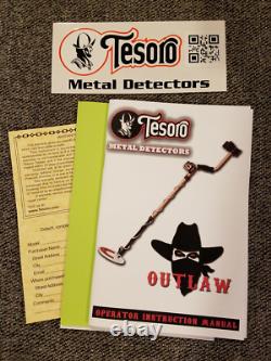Tesoro Outlaw Metal Detector with 3 COILS and shafts BARELY USED