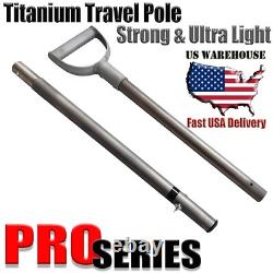 Titanium Light Travel Pole Handle Sand Scoop Metal Detector Hunting Tool Coob