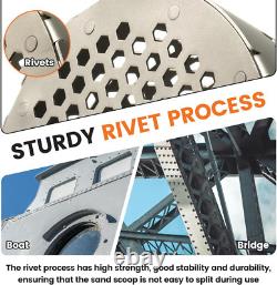 Titanium Sand Scoop for Metal Detecting, Ultralight Fast Sifting Scoop Shovel To