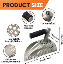 Titanium Sand Scoop for Metal Detecting, Ultralight Fast Sifting Scoop Shovel To
