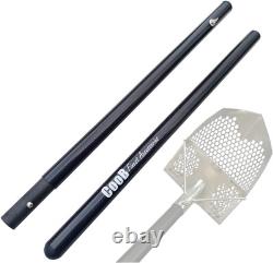 Travel Carbon Fiber Handle Pole for Metal Detector Hunting Sand Scoop Shovel, Sa