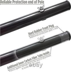 Travel Carbon Fiber Handle Pole for Metal Detector Hunting Sand Scoop Shovel, Sa