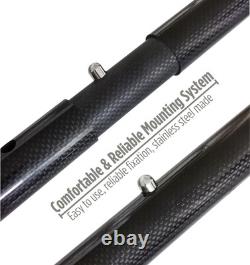 Travel Carbon Fiber Handle Pole for Metal Detector Hunting Sand Scoop Shovel, Sa
