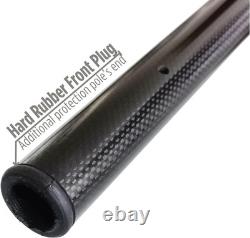 Travel Carbon Fiber Handle Pole for Metal Detector Hunting Sand Scoop Shovel, Sa