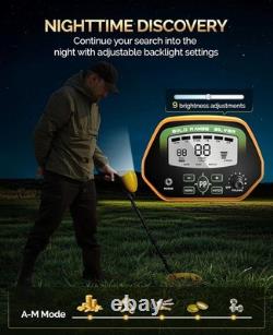 Treasure Hunting Made Easy Waterproof 10 Gold Metal Detector with Headphones