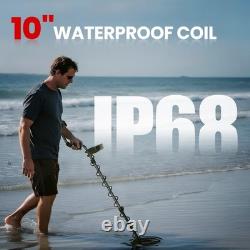 Treasure Hunting Metal Detector for Adults, Waterproof 10 Coil & Accessories