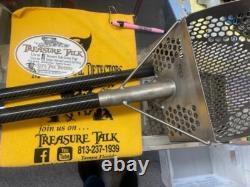 Treasure Talk Titanium Pro Sifter Sand Scoop with Myers Pro Travel Handle & Pull