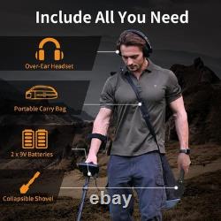 ULHUND Upgraded Metal Detector for Adults Professional High Dark Gray Black