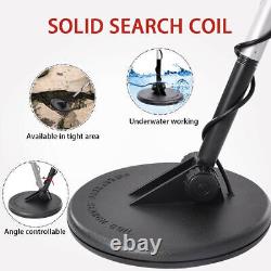 US Metal Detector for 10 Waterproof Search Coil Sand Gold Digger for Beginner