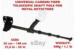 Universal Golden Mask Carbon Fibre Telescopic Shaft Pole For Metal Detectors