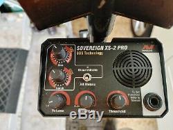 Used MINELAB /SOVEREIGN XS-2 PRO METAL DETECTOR WITH DIGITAL TARGET INDICATOR