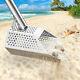 VEVOR Metal Detector Sand Scoop Hunting with 50 Long Stainless Steel Handle Pole
