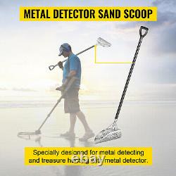 VEVOR Tough Stainless Steel Metal Detector Sand Scoop with Carbon Fiber Handle