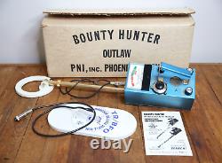 Vintage Metal Detector Bounty Hunter Outlaw Pro coin gold search tool box manual
